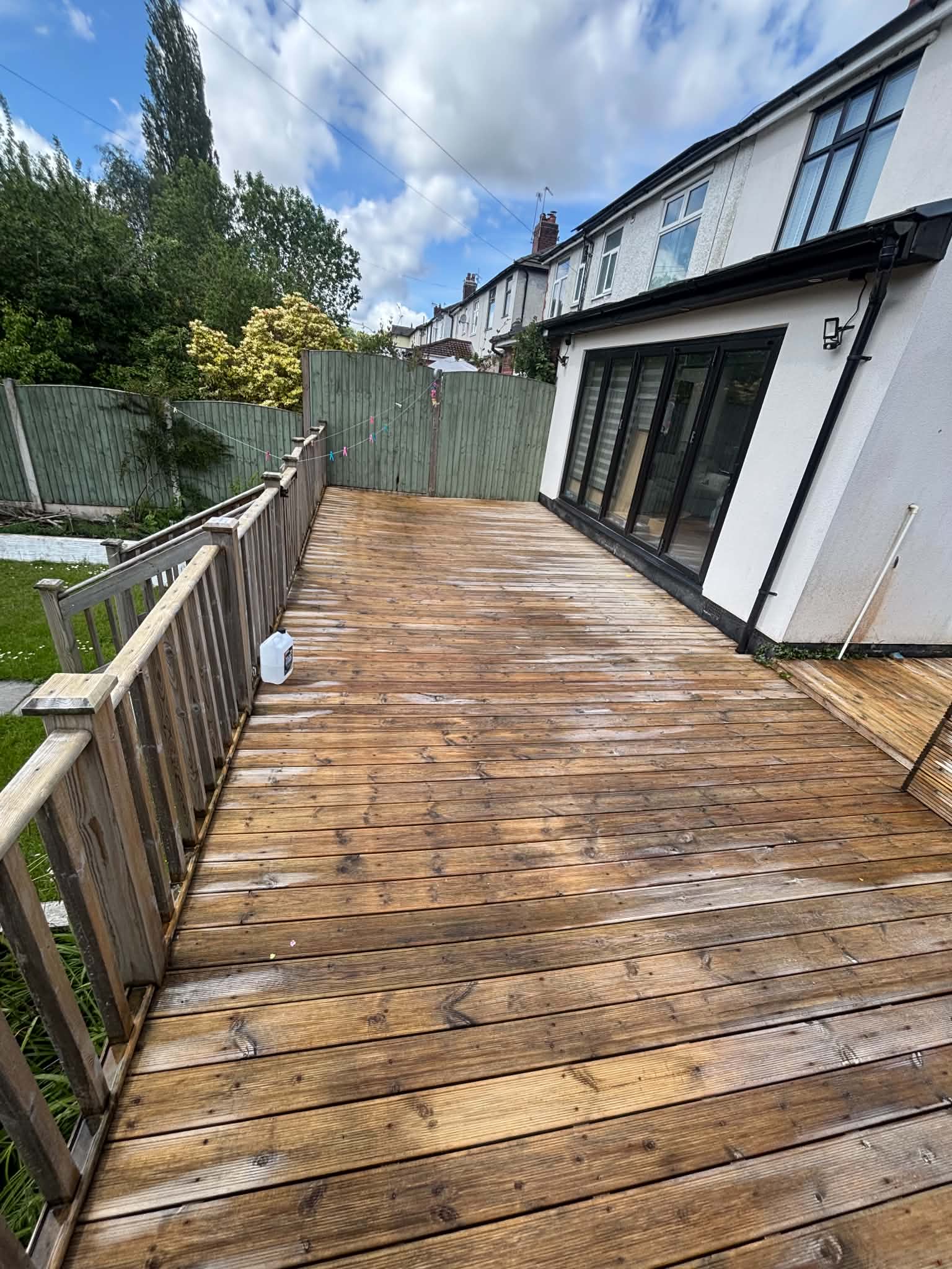 Decking after cleaning